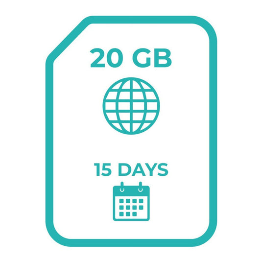 20GB data | 15 Days | 4G network