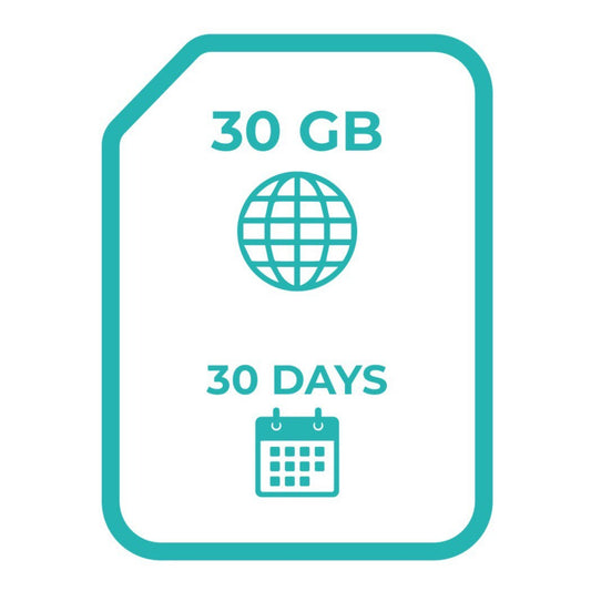 30GB of Data | 30 days | 4G network